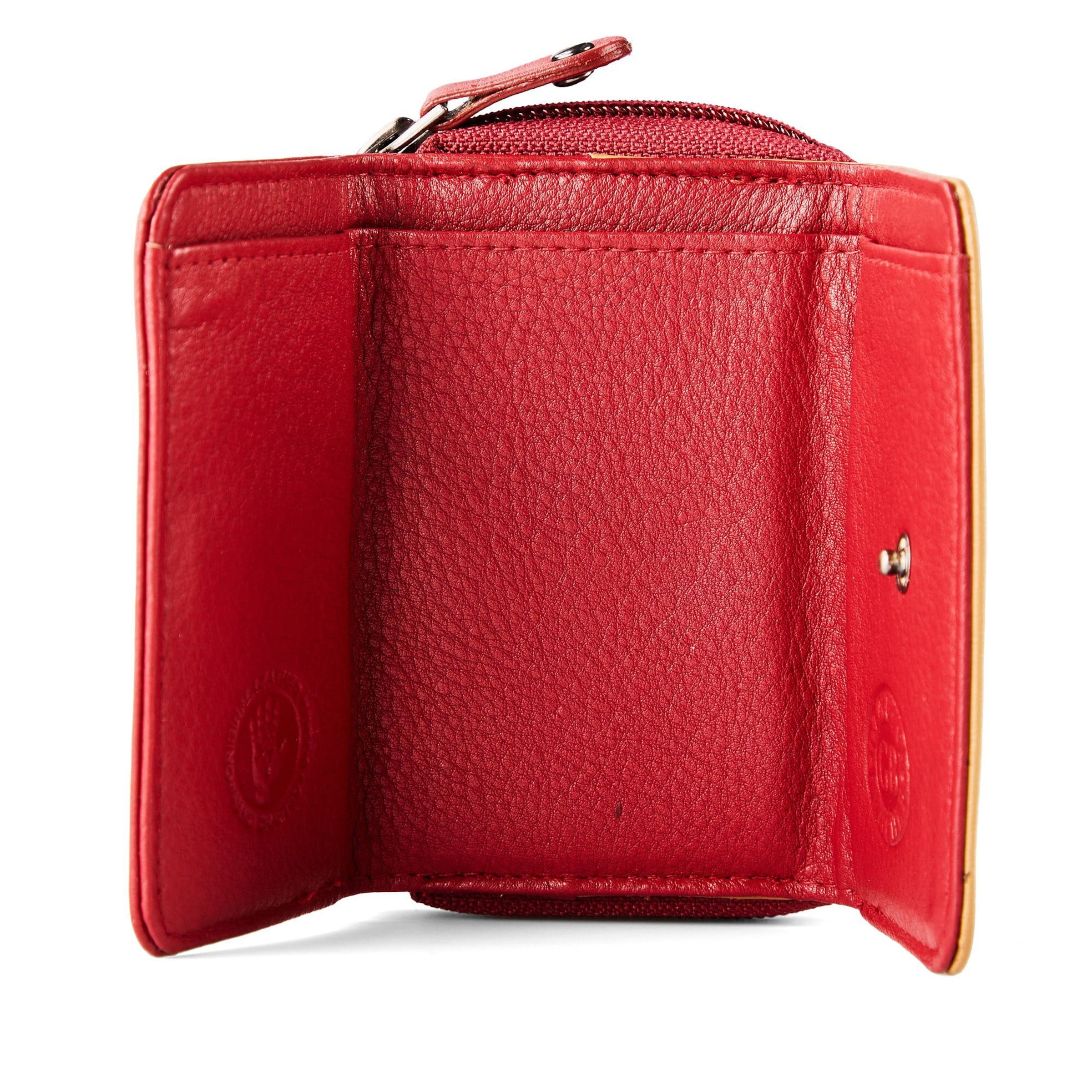 GREENBURRY Portemonnee 'Nappa' in Rood