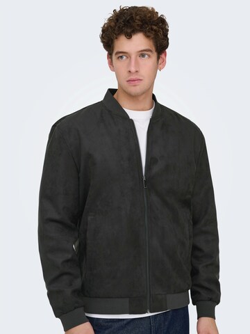 Only & Sons Prehodna jakna 'ONSLUCAS' | siva barva