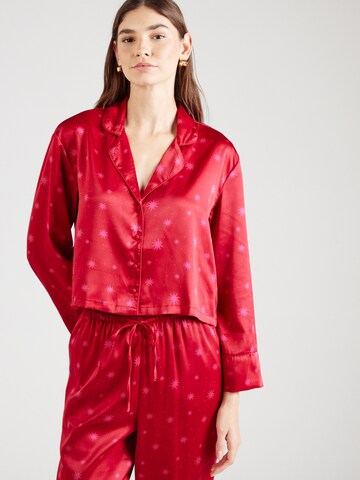Hunkemöller - Camiseta para dormir en rojo: frente