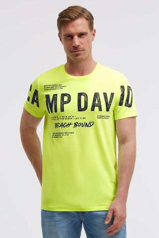 CAMP DAVID Shirt in Yellow: front