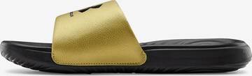 UNDER ARMOUR Beach & Pool Shoes in Gold: front