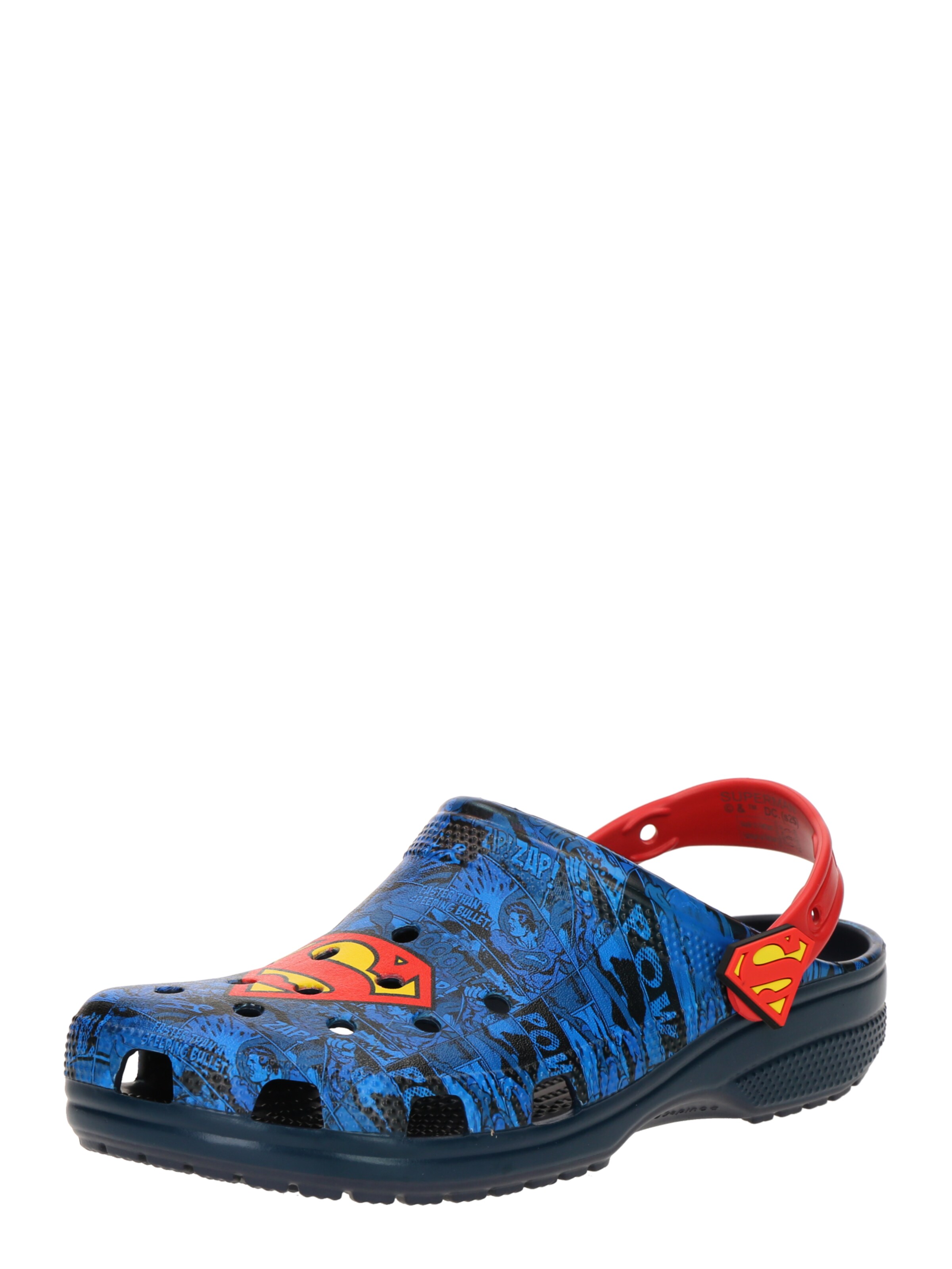 zils Crocs Gumijas čības 'Superman Classic': no priekšpuses