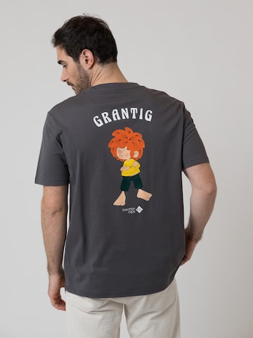 Bavarian Caps Shirt 'Grantler Klub: Pumuckl'‌‌‌‌‌‌‌‌ in Grau