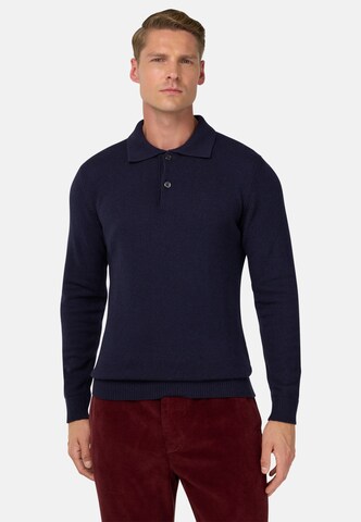 Boggi Milano Sweater 'B Sustainable' in Blue: front