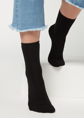 CALZEDONIA Socken 'THERMO' in Schwarz: Vorderseite