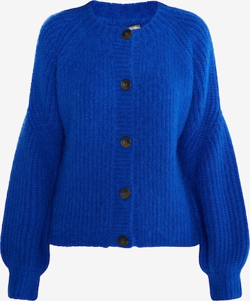 DreiMaster Vintage Gebreid vest in Blauw: voorkant