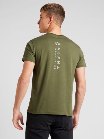 ALPHA INDUSTRIES Tričko - Zelená