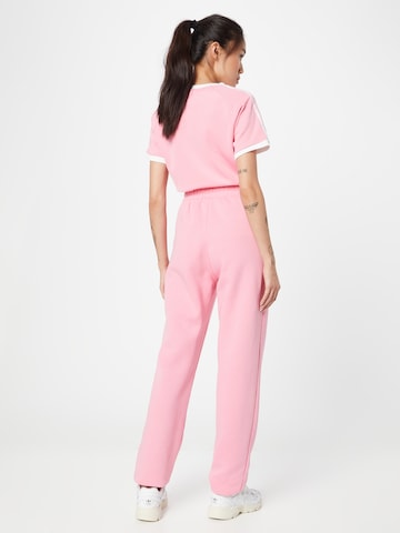 ADIDAS ORIGINALS Tapered Trousers 'Adicolor Essentials Fleece' in Pink