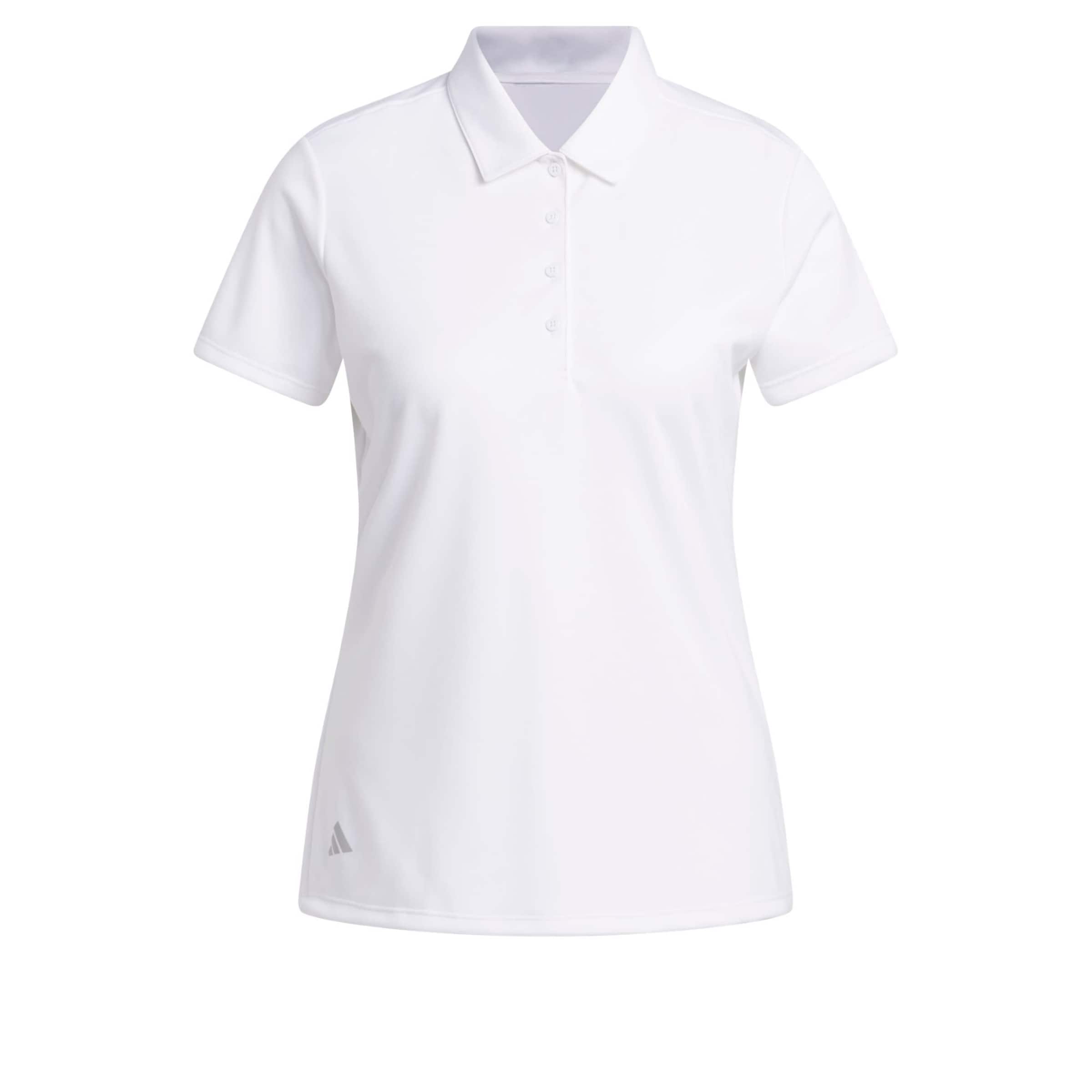 ADIDAS GOLF Функциональная футболка 'Women's Solid Performance Short Sleeve Polo' в Белый: спереди