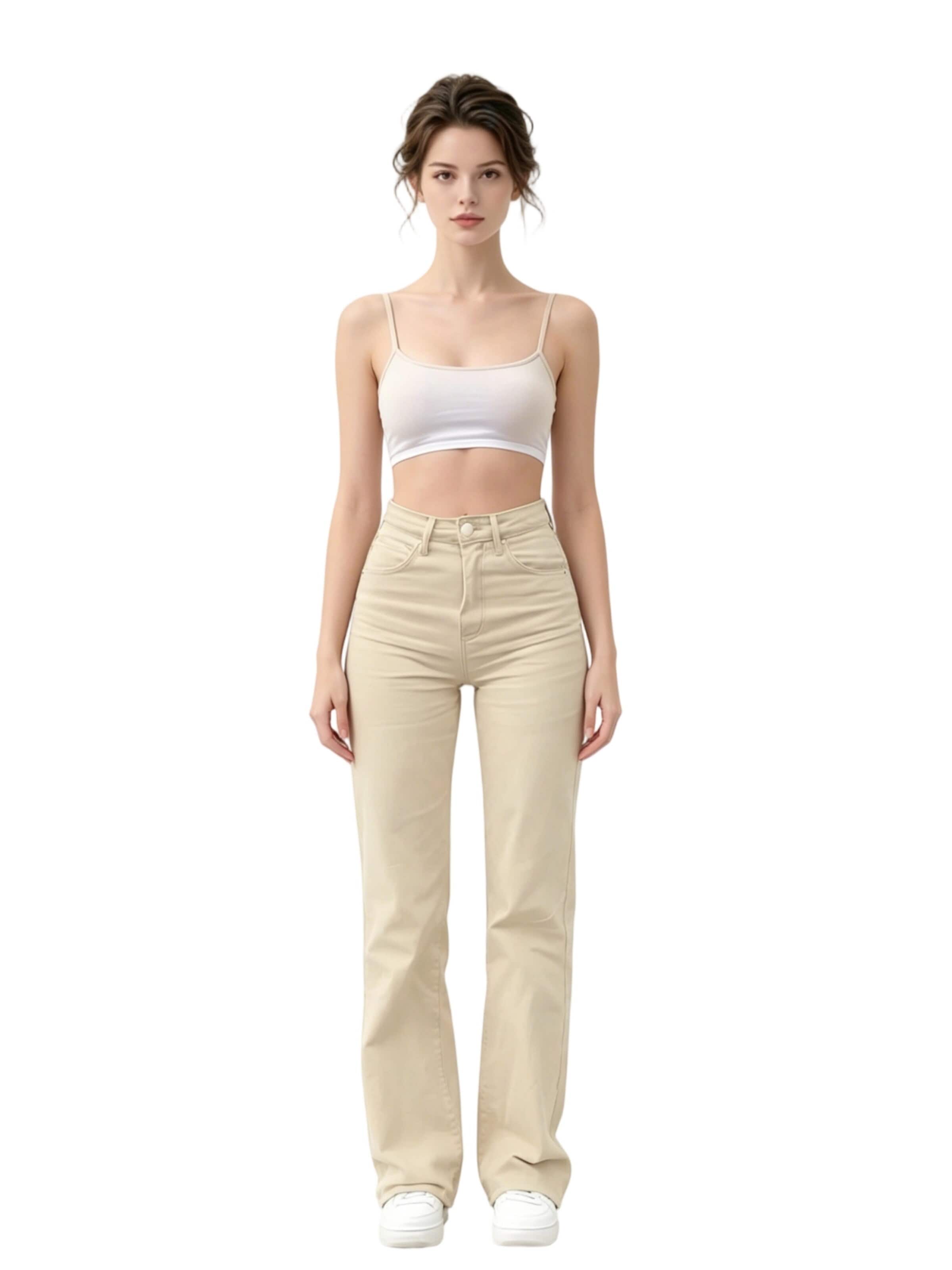 Yesfashion Regular Jeans in Green: front