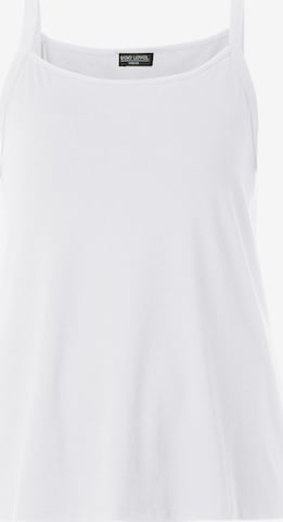 BASE LEVEL CURVY Top 'Alexa' in White: front