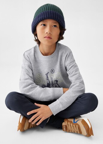 MANGO KIDS Sweatshirt 'Soccer' in Grey