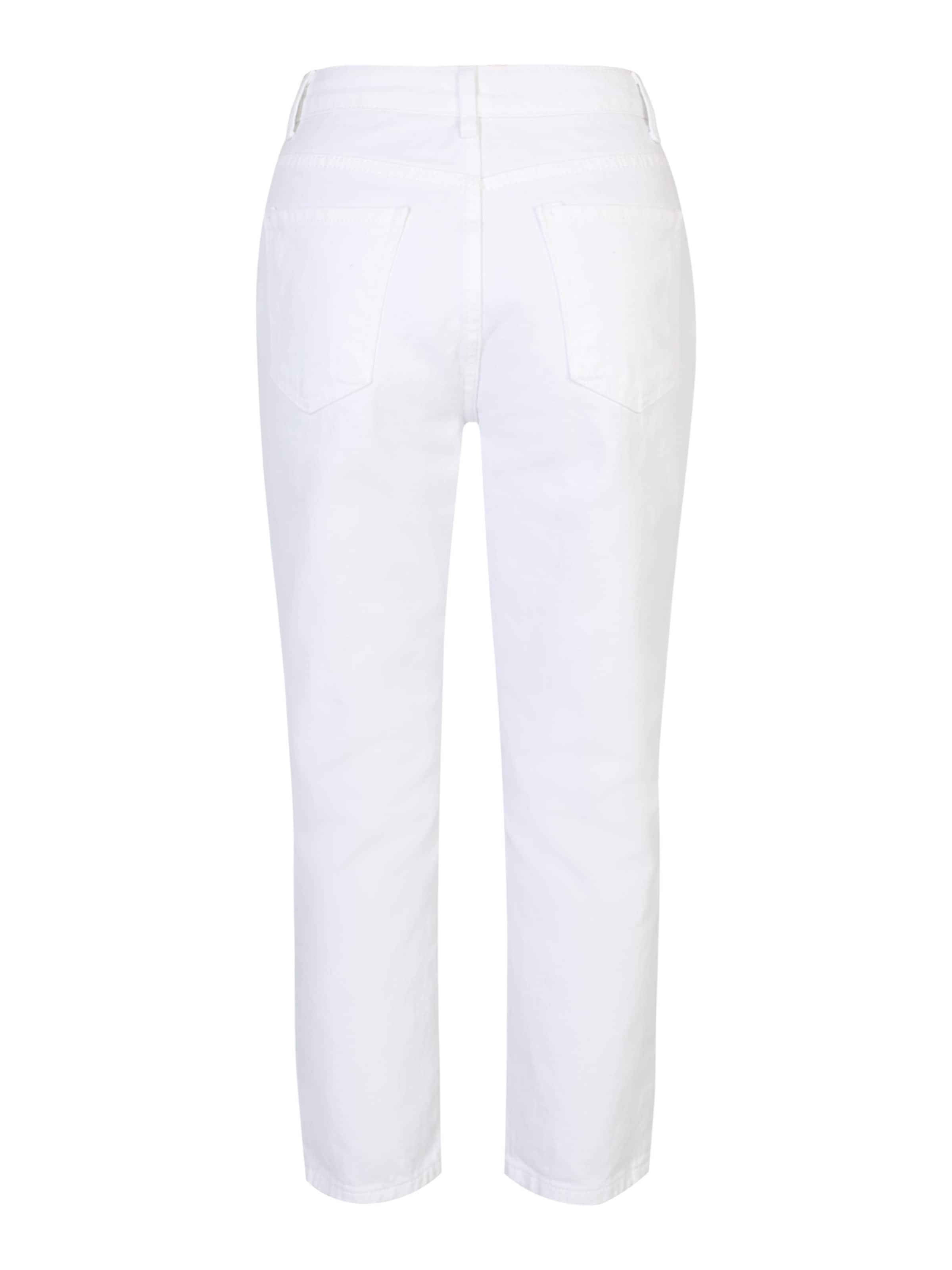 Trendyol Petite Slimfit Farkut värissä valkoinen