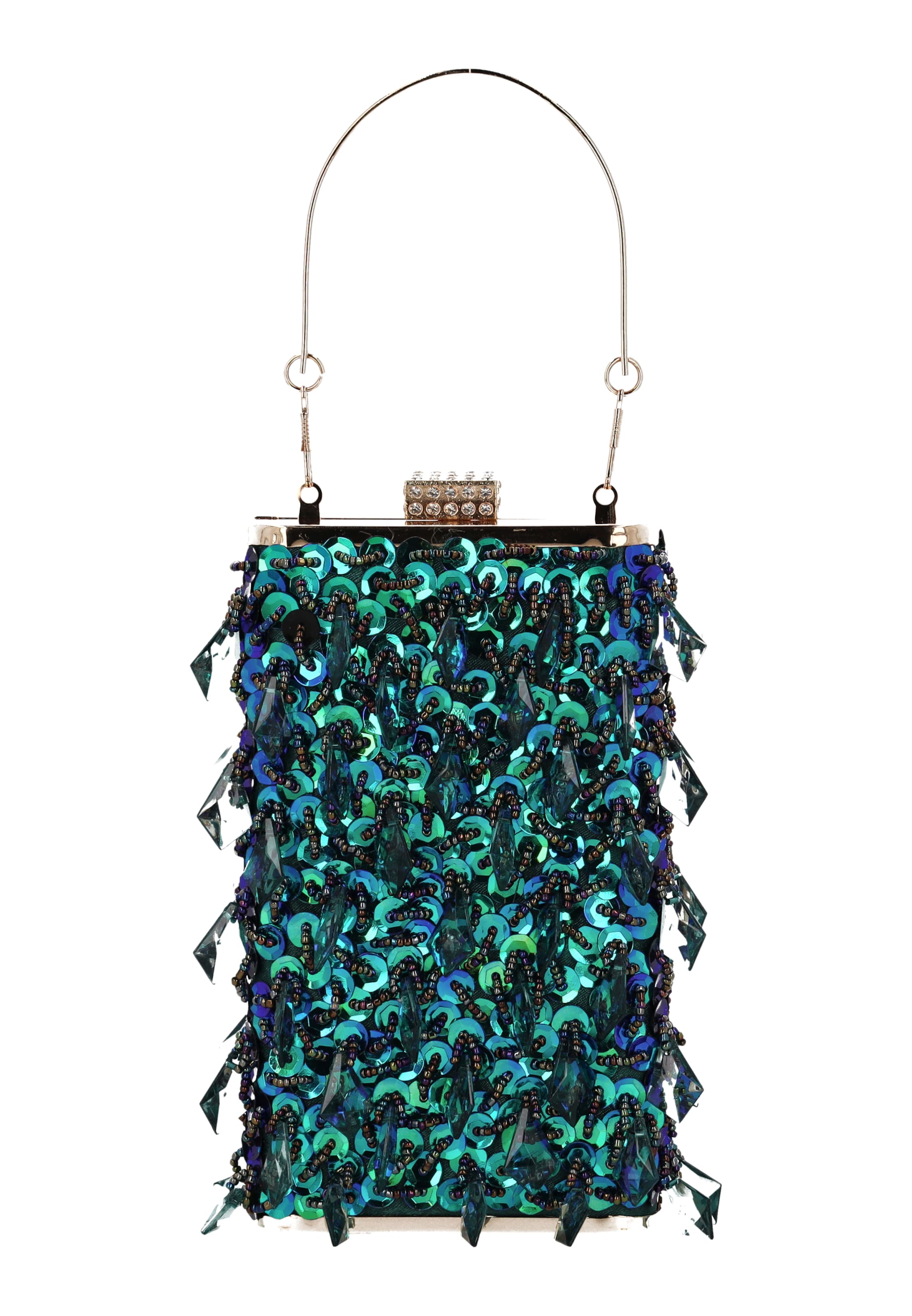 faina - Bolso de noche en verde: frente