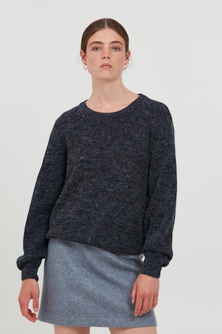 ICHI Sweater 'IHNOVO LS6' in Black: front