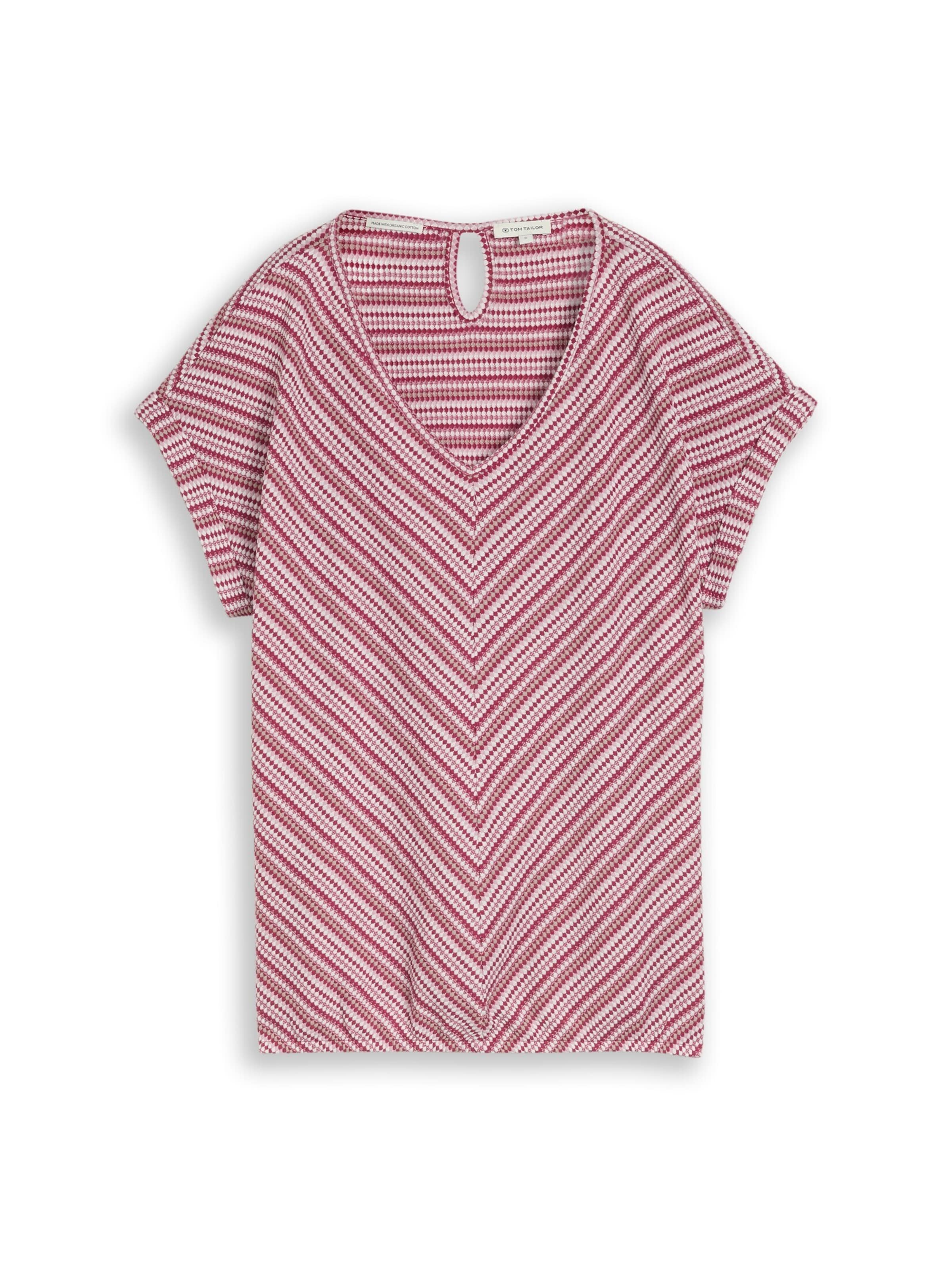 TOM TAILOR Shirt in Rood: voorkant