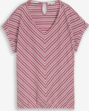 T-shirt TOM TAILOR en rouge : devant