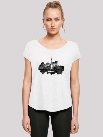 T-shirt 'Cities Collection - Berlin skyline' F4NT4STIC en blanc : devant