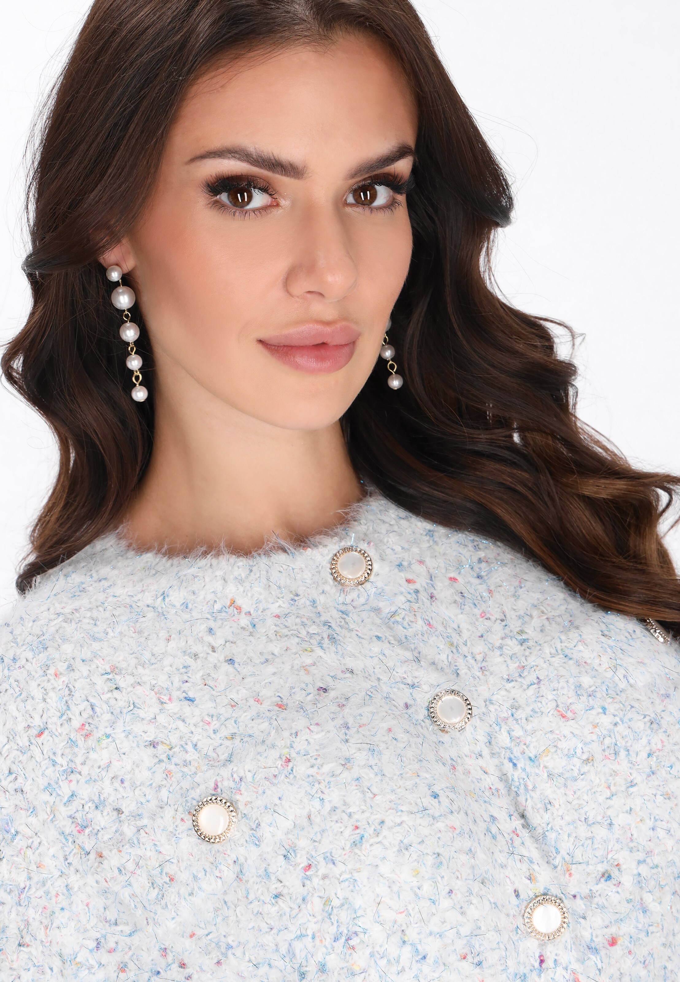 faina Cardigan in Weiß