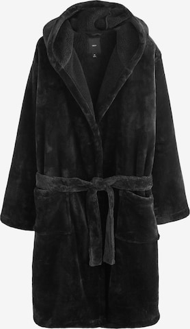 NextDugi kupaći ogrtač - crna boja: prednji dio