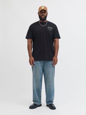 Jack & Jones Plus T-shirt 'JJEURBAN EDGE STUDIO' i svart