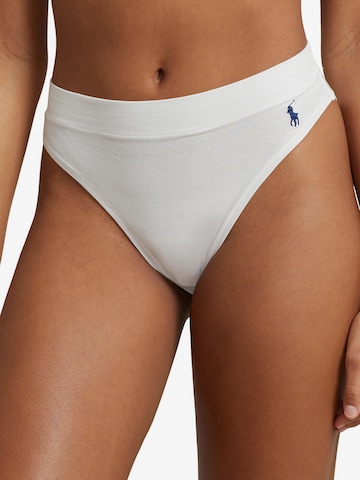 Polo Ralph Lauren Panty ' HIGH BRIEF ' in White: front