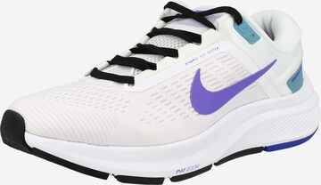 Chaussure de course NIKE en blanc : devant