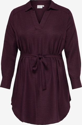 Rochie tip bluză 'CARBAY' de la ONLY Carmakoma pe mov: față