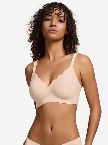 SHARICCA Push-up Bra 'SHARICCA Seamless Wireless Bra' in Beige