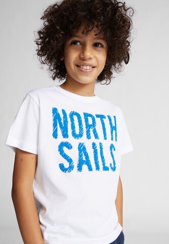 North Sails Baumwoll Jersey T-Shirt in Weiß