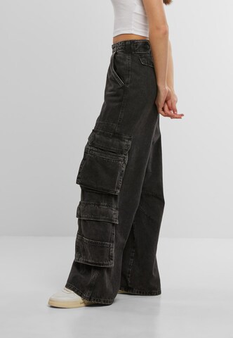 2Y Studios Loosefit Cargojeans 'Mara' in Schwarz
