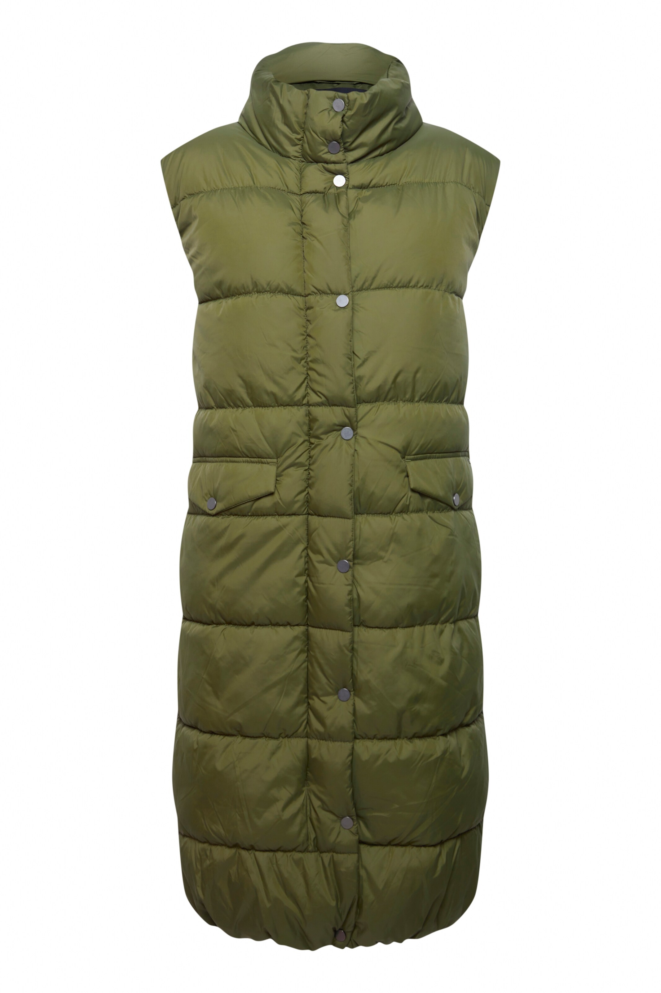 b.young Weste 'Bomina' in Grün: Vorderseite