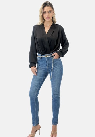 Elara Blouse bodysuit in Black