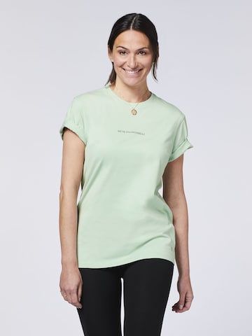 Detto Fatto Unisex T-Shirt ' mit QR-Code-Print ' in Grün: predná strana