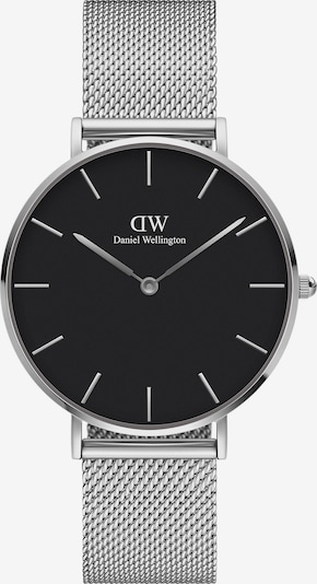 Daniel Wellington Analogais pulkstenis 'Petite Sterling S Black', krāsa - Sudrabs, Preces skats