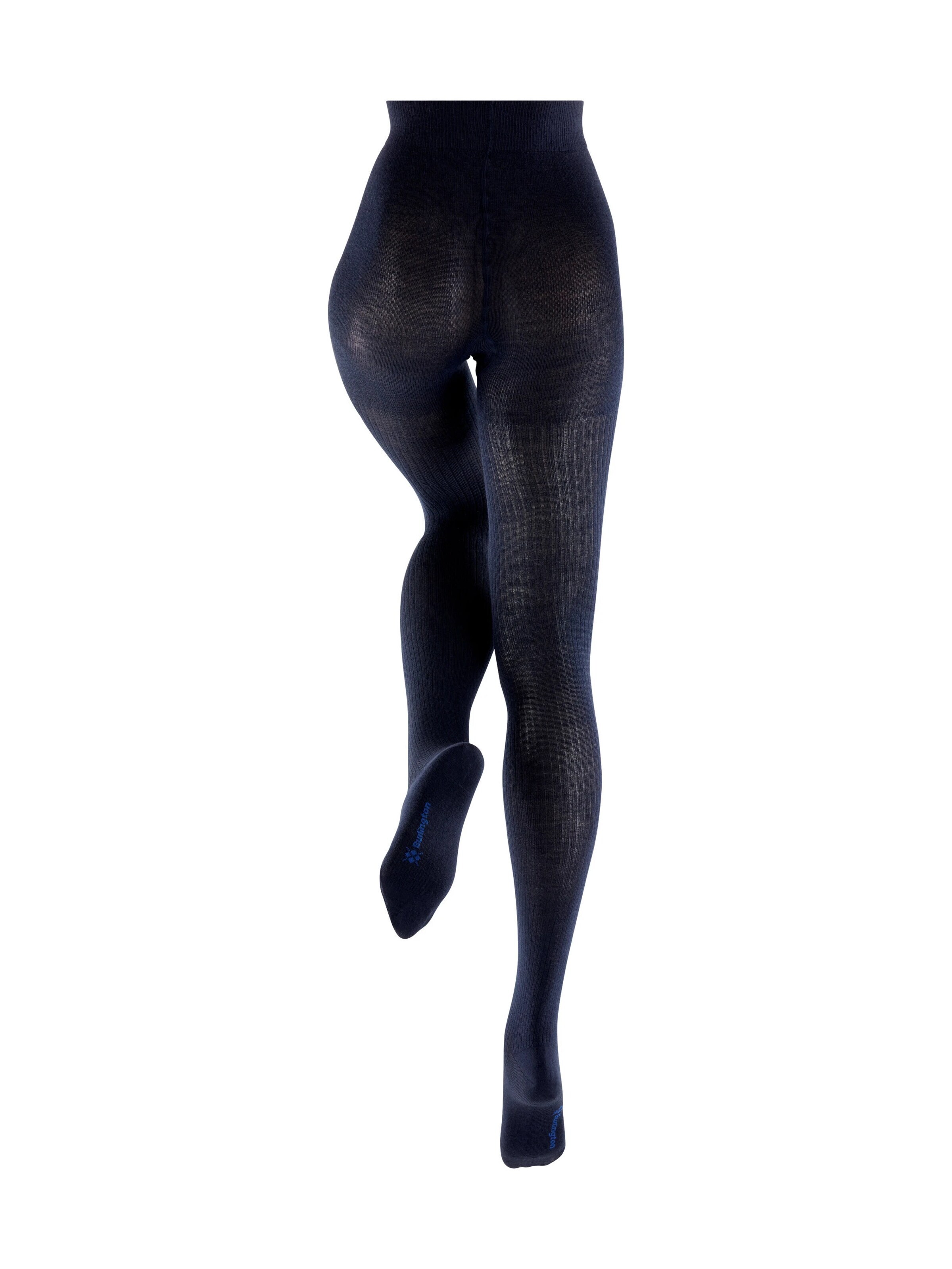 BURLINGTON Tights 'Rib Couture' in Blue