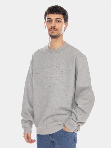 Felpa 'THRASHER X Sweatshirt Grey Melange' di DICKIES in grigio: frontale