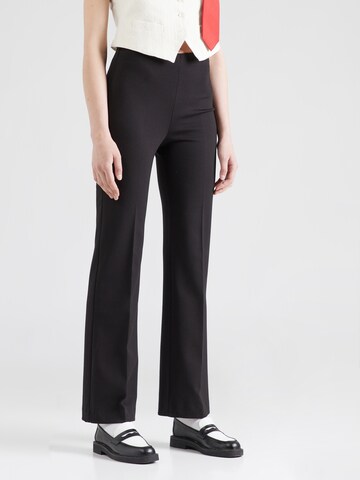 Flared Pantaloni con piega frontale 'Alive' di DRYKORN in nero: frontale