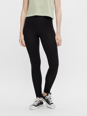 PIECES Skinny Leggings 'Kiki' in Black: front