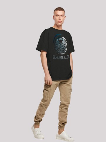 F4NT4STIC Shirt 'Marvel Avengers Shield Circuits' in Black