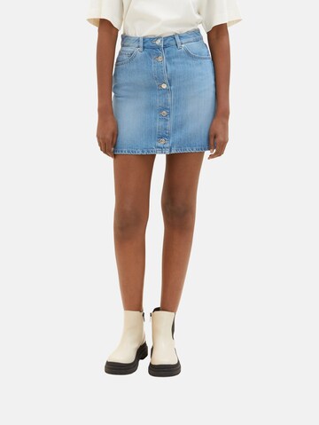 TOM TAILOR DENIM Skirt in Blue: front