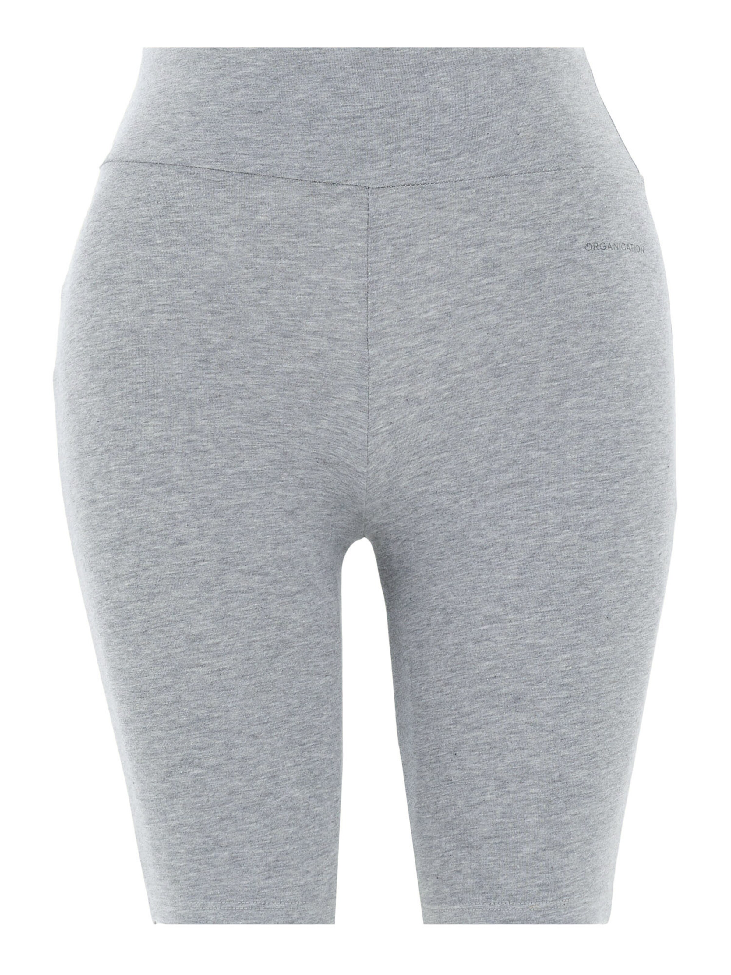 Organication Skinny Shorts in Grau: Vorderseite