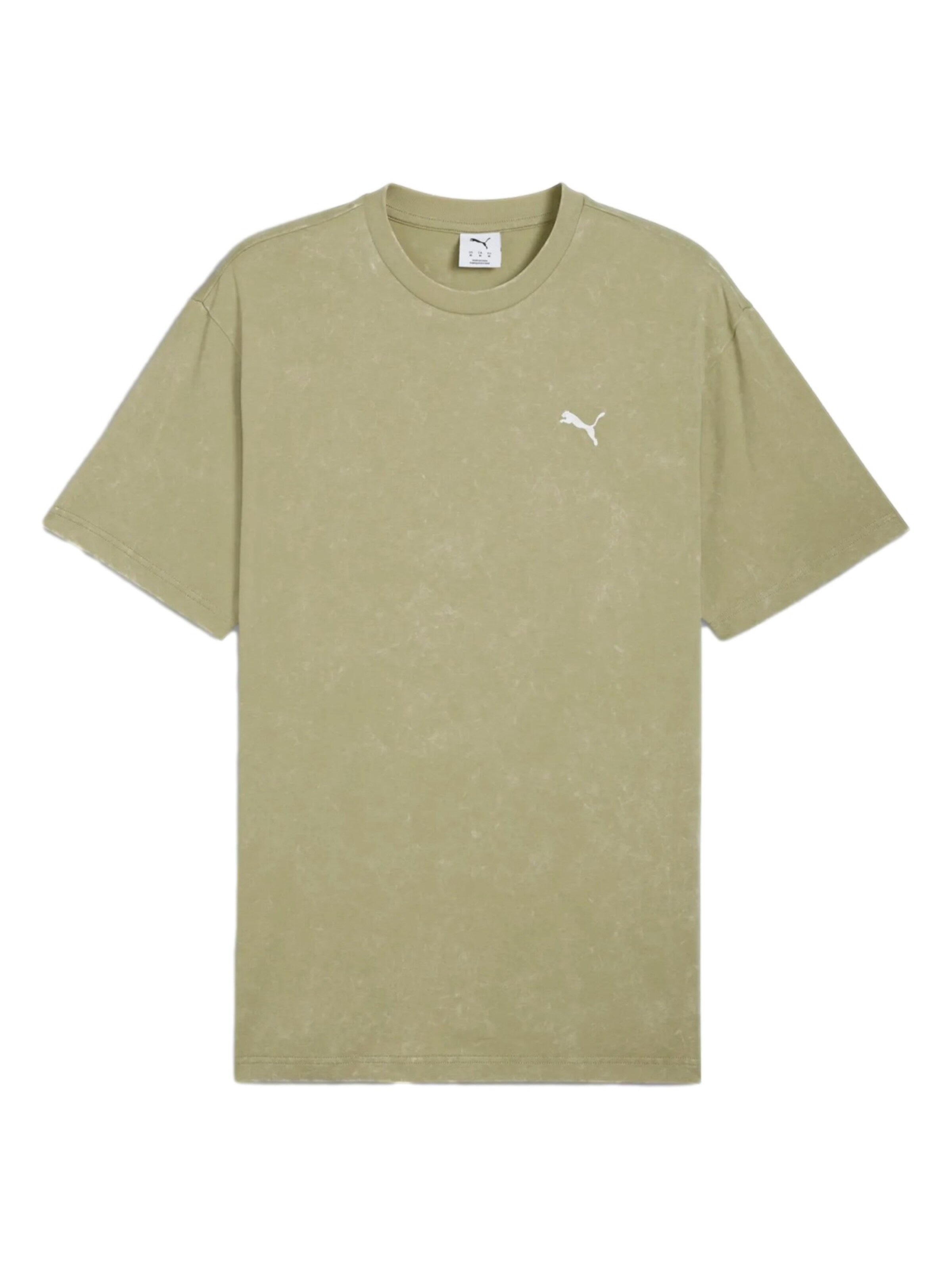 PUMA T-Shirt 'ESS ELEVATED' in Grün: Vorderseite