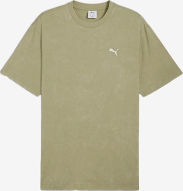 PUMA T-Shirt 'ESS ELEVATED' in Grün: Vorderseite
