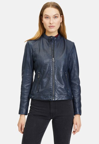 Gipsy Between-Season Jacket in Blue: front