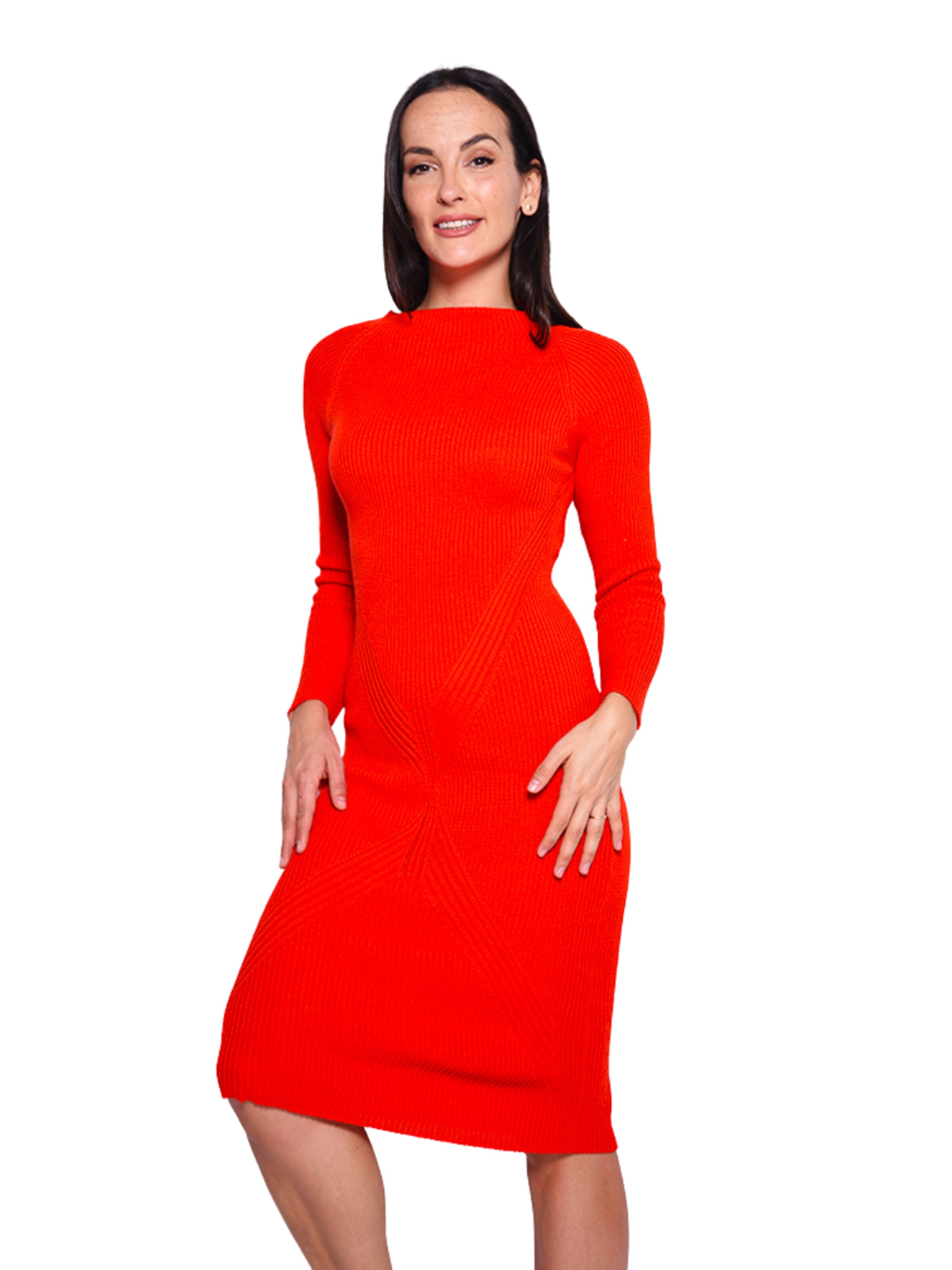 Süel knitwear - Vestido de punto 'Gabi' en rojo