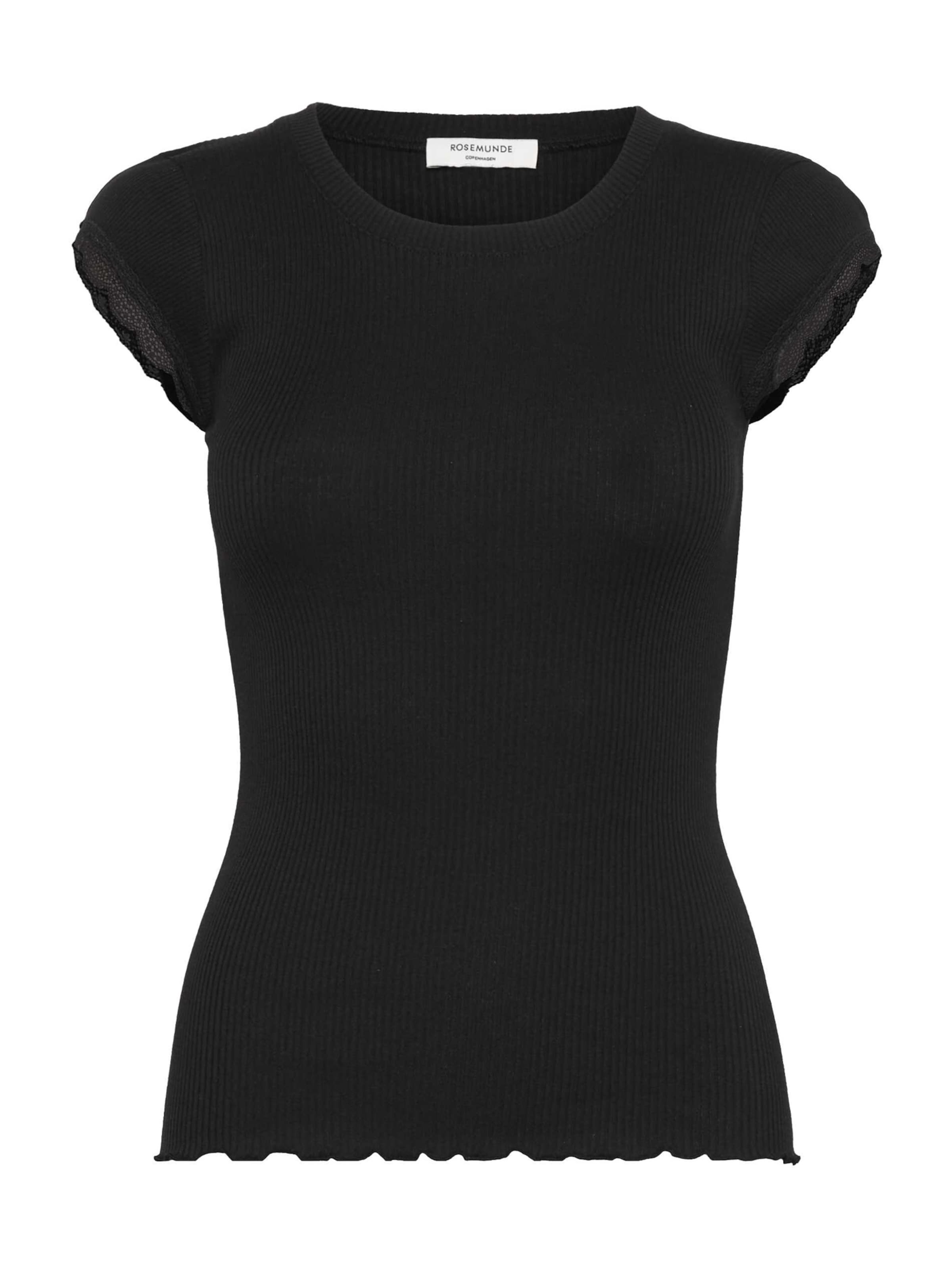 rosemunde Majica 'Baybay' | črna barva: sprednja stran