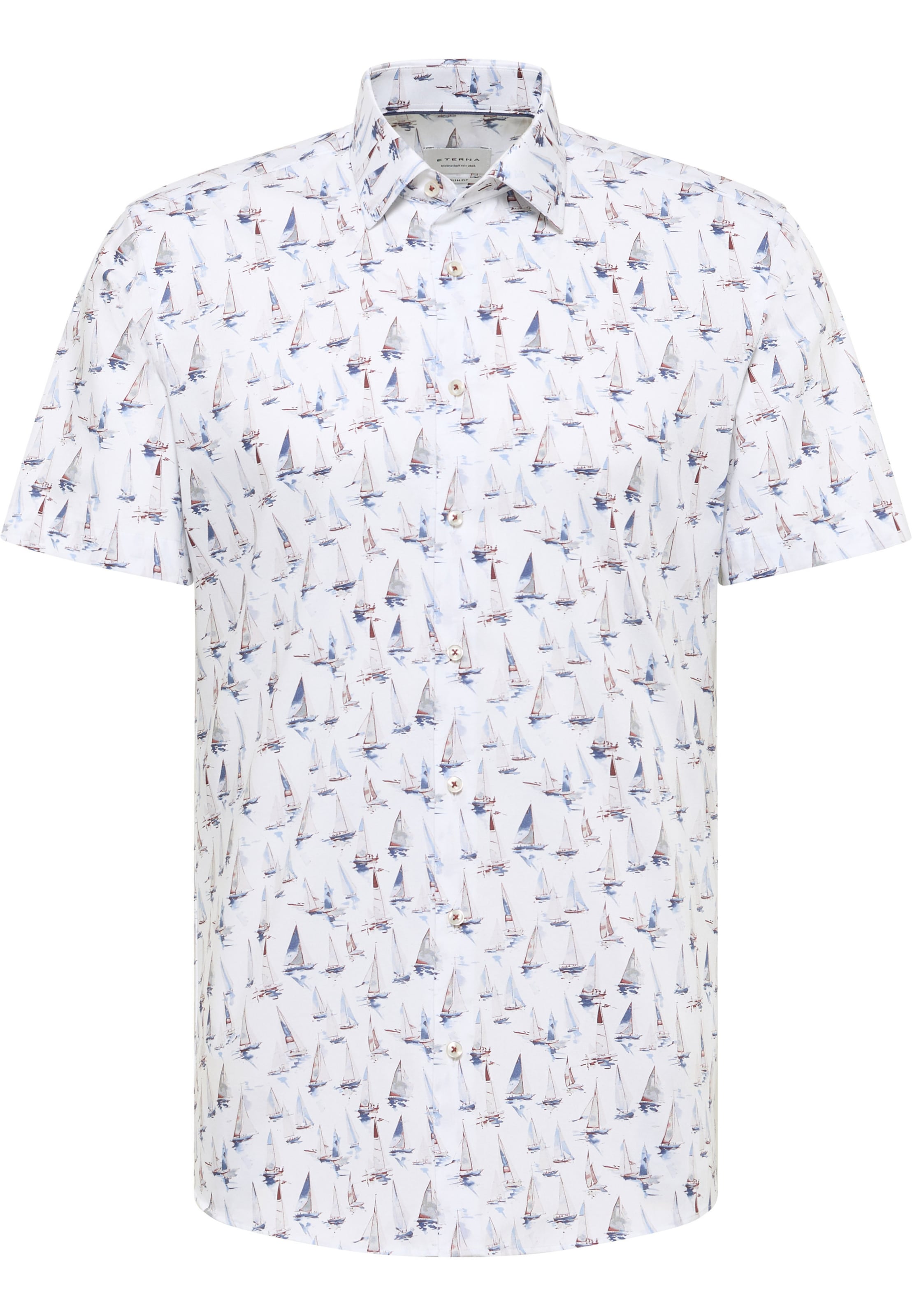 ETERNA Slim fit Business shirt in White: front