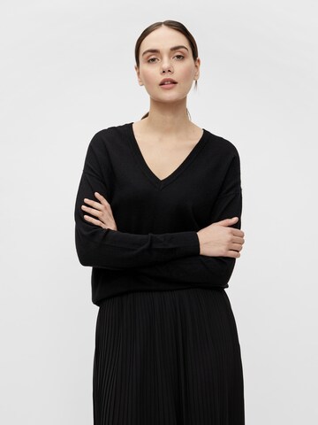 OBJECT - Pullover 'Thess' em preto: frente