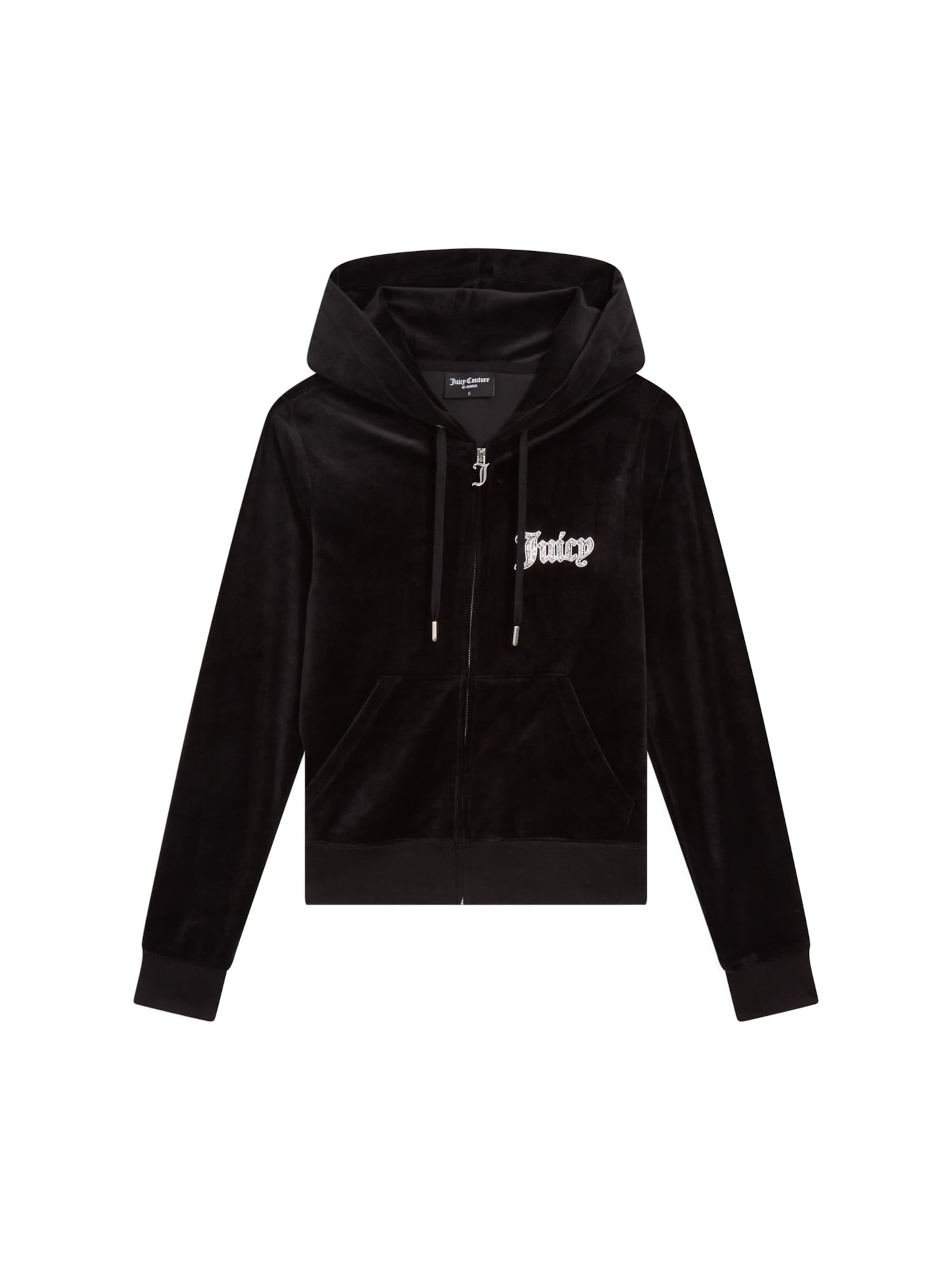Juicy Couture Sweatjacke ' ROBERTSON CAVIAR ' in Schwarz: Vorderseite